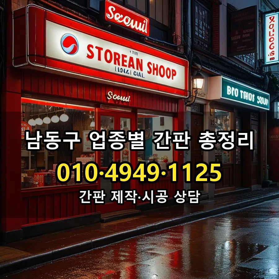 업종별 간판 총정리 제작·시공 모습